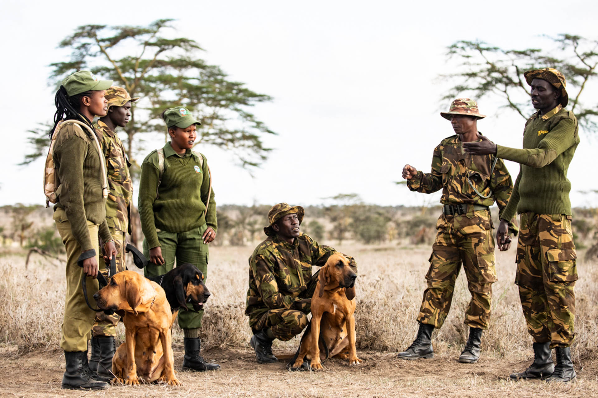 Rangers briefing — Segera Retreat, Kenya